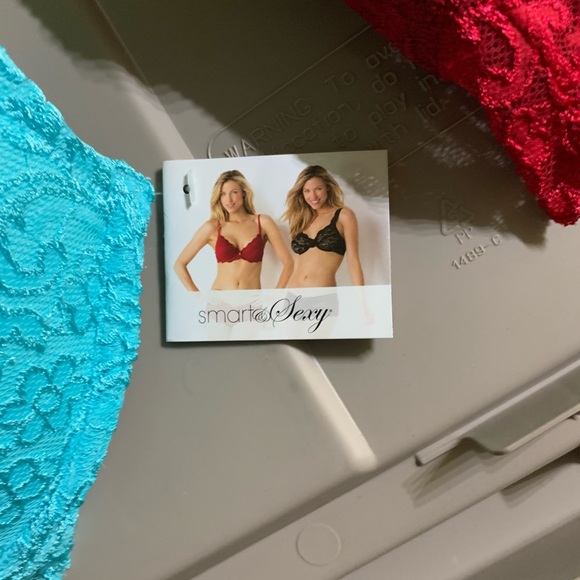 Lace Bralette Set in Yellow, Blue, and Red - Picture 2 of 4